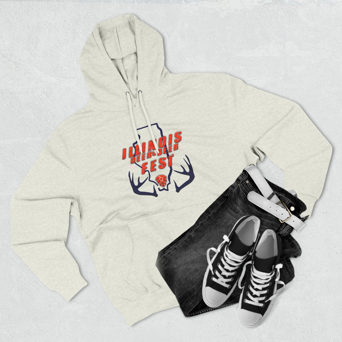 "Original Hoodie" Three-Panel Fleece Hoodie